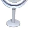Merkloos Ronde Make Up 2 Zijdige Spiegel Met Lamp Led Rand Dimbaar Touchscreen Incl Batterijen