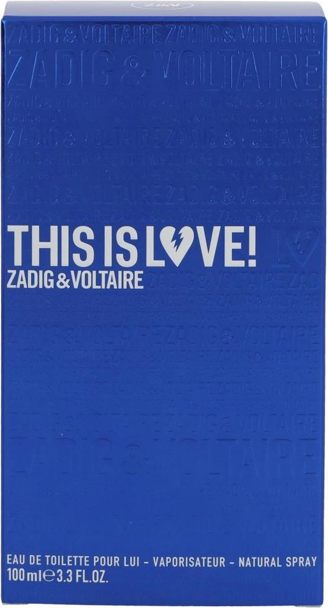 Zadig & Voltaire This Is Love! 100 Ml - Eau De Toilette - Herenparfum - Afbeelding 8