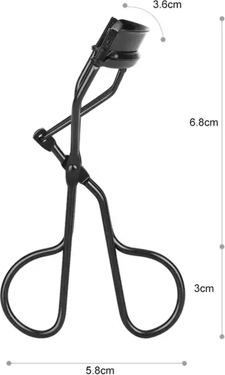 Merkloos KIJ Goederen Wimper Kruller - Wimpers - Siliconen Pad - Zwart - Afbeelding 2