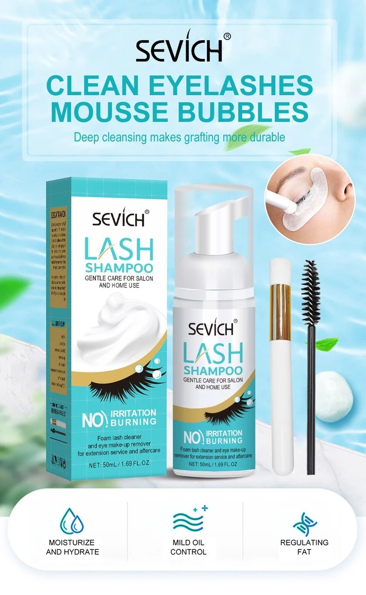 Sevich Wimper Extensions Cleanser - Wimpershampoo - Lash Foam Shampoo - Lash Cleanser - Wimper-shampoo - Assortiment 'Het Gemak'