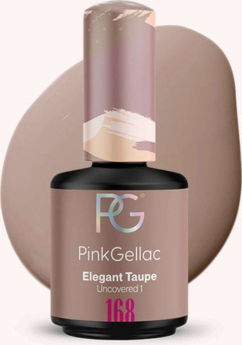 Pink Gellac - Elegant Taupe - Gellak - Vegan - Bruin - Creamy Finish - 15 Ml