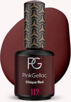 Pink Gellac - Chique Red - Gellak - Vegan - Rood - Creamy Finish - 15 Ml
