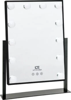 United Entertainment - Hollywood Spiegel Met 12 LEDs - 36x47,5 Cm - Zwart