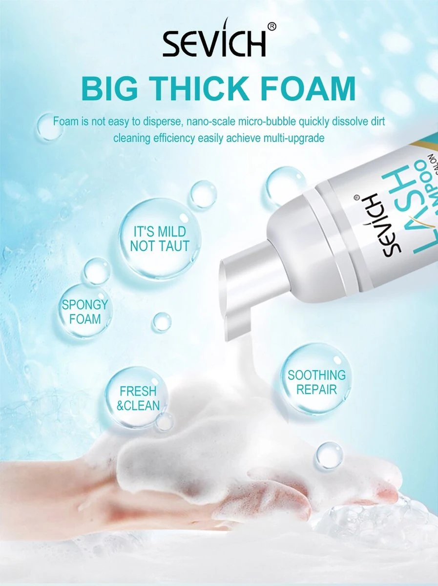 Sevich Wimper Extensions Cleanser - Wimpershampoo - Lash Foam Shampoo - Lash Cleanser - Wimper-shampoo - Assortiment 'Het Gemak' - Afbeelding 5