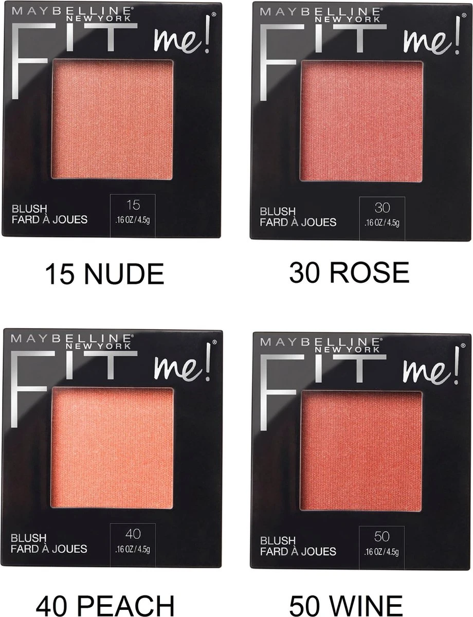 Maybelline Fit Me Blush - 15 Nude - Oranje - Natuurlijk Ogende Rouge - Afbeelding 12