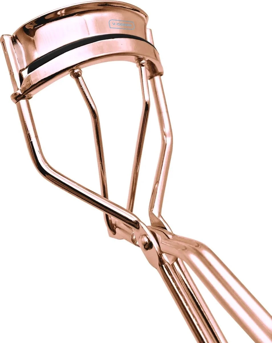 Professionele Wimperkruller / Wimperkrultang - Roségoud-kleurig - 4 GRATIS Siliconen Pads - Wimperlifting - Navulling - Persoonlijke Verzorging - Beauty - Make-up - Afbeelding 2