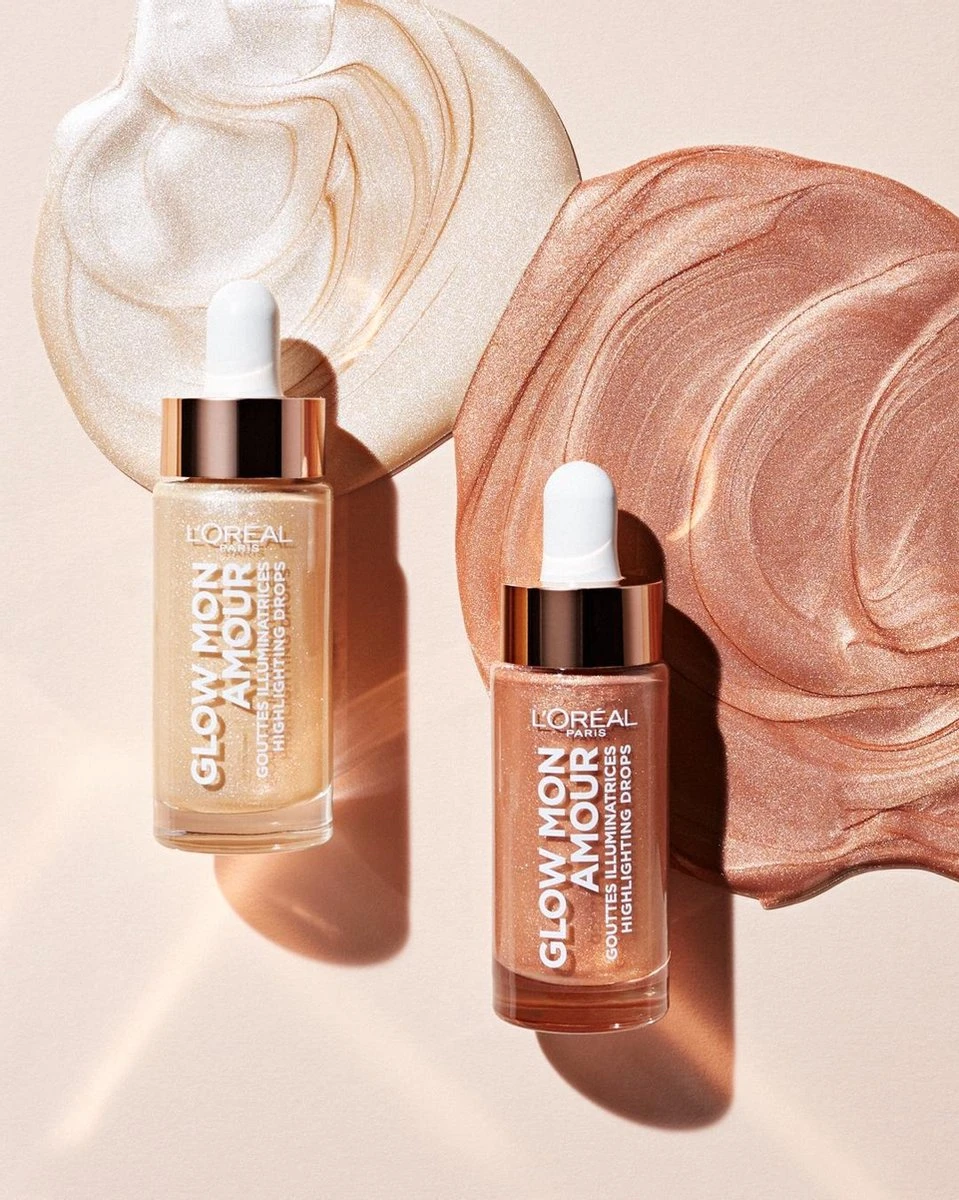 L'Oréal Paris Glow Mon Amour Highlighter Drops - 02 Loving Peach - Afbeelding 9