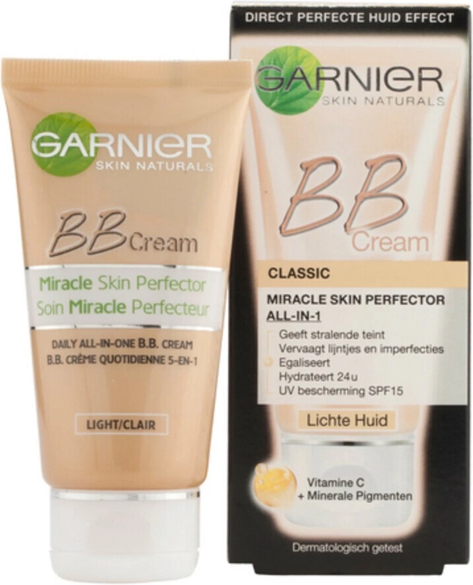 Garnier Face SkinActive - BB Cream Classic Light 5-in-1 Dagverzorging - 2x 50 Ml - Afbeelding 4