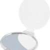 Merkloos Spiegeltje - Mini Spiegel - Zak Spiegel - Make Up Spiegeltje - Klapspiegel – Mat Wit